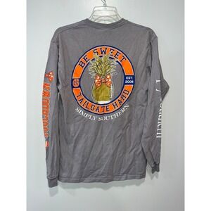 Simply Southern Long Sleeve "Be Sweet Tailgate Hard" T-Shirt Medium